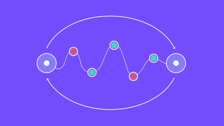 UX process abstract illustration