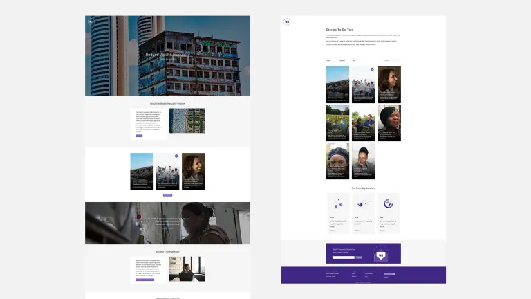 Julius Bär Stiftung – Home Screen