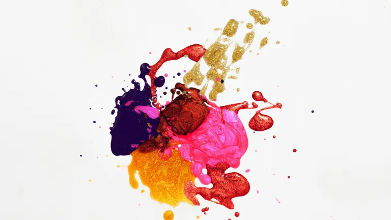 Verschiedene Farben, die ineinander übergehen