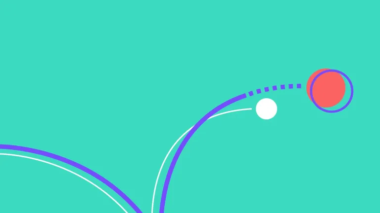 Abstrakte Punkte, die durch das Bild springen