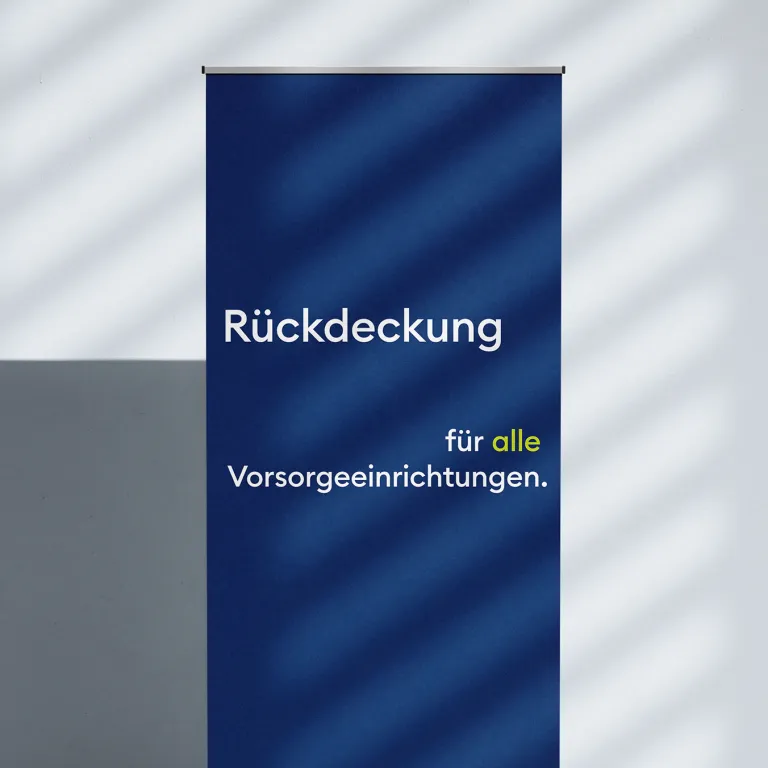 Roll-up Mock-up for PK Rück Slogan