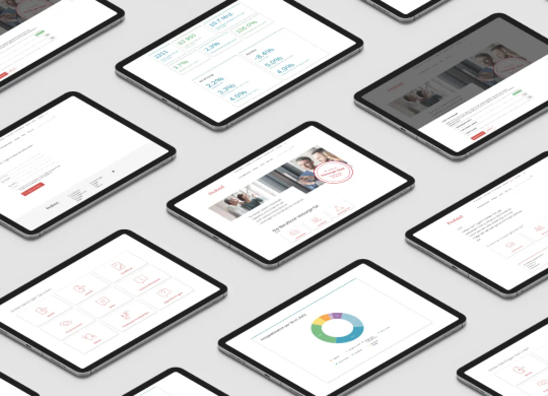 Profond website mockups