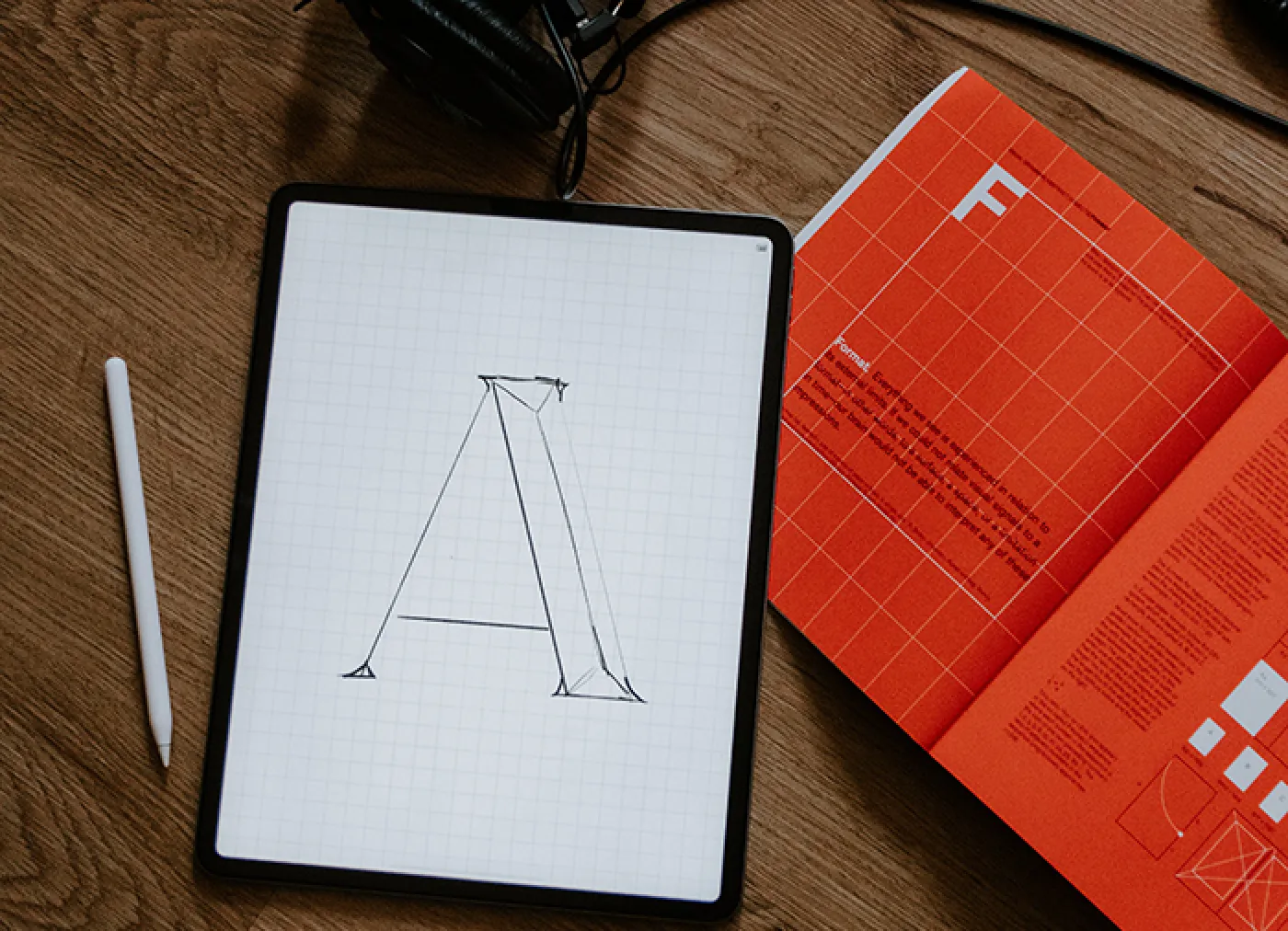 Letter-A-Handdrawn-on-iPad
